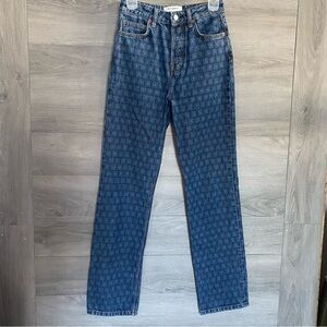 Reformation Cynthia High Rise Straight Long Jeans Disco